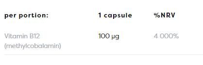 Methyl-B12 100 mcg - 60 kapsula
