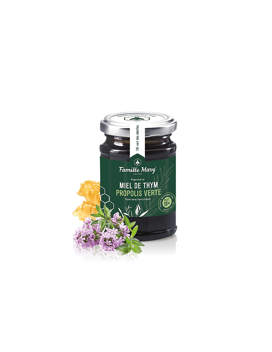 Miel de thym Propolis Verte/Med od majčine dušice i zelenog propolisa, 200 g Famille Mary