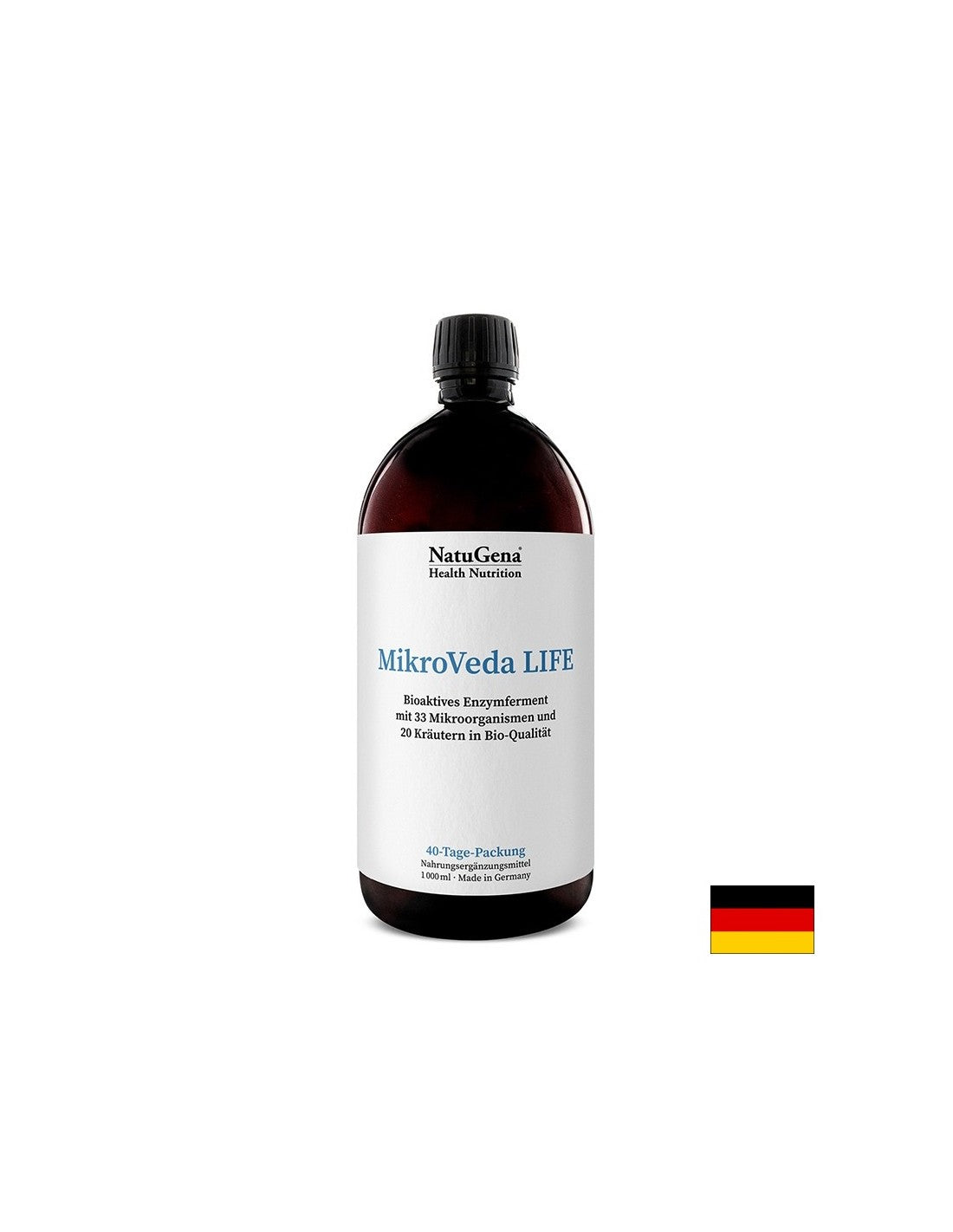 MikroVeda Life - Bioaktivni ferment s probiotičkim bakterijama i biljnim ekstraktima, 1000 ml