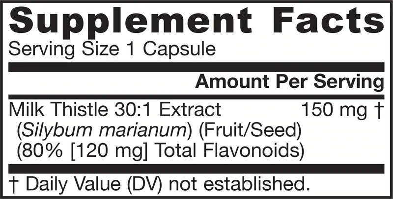 Mliječni čičak 150 mg | Standardizirani ekstrakt 30:1 - 100 kapsula