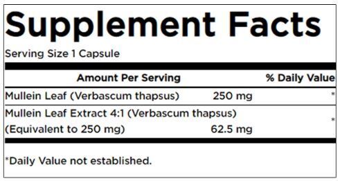Ekstrakt lista divizme 312,5 mg - 60 kapsula
