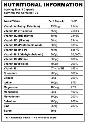 Multivitamini i minerali - 30 kapsula