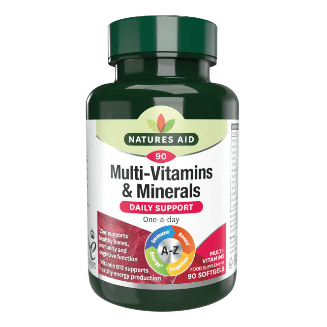 Multivitamini & Minerali (multivitamini & Minerali) 90 mekih kapsula NaturesAid