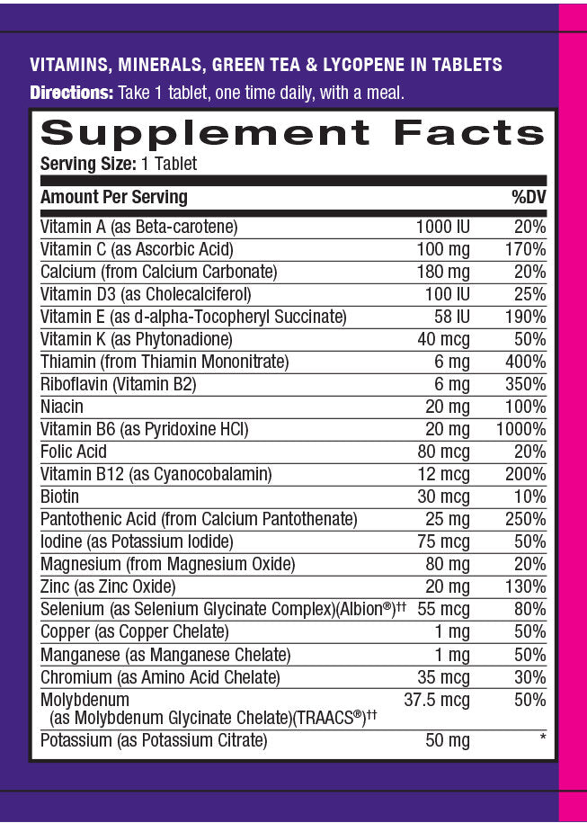 Višestruki multivitamini za muškarce od 90 tableta.