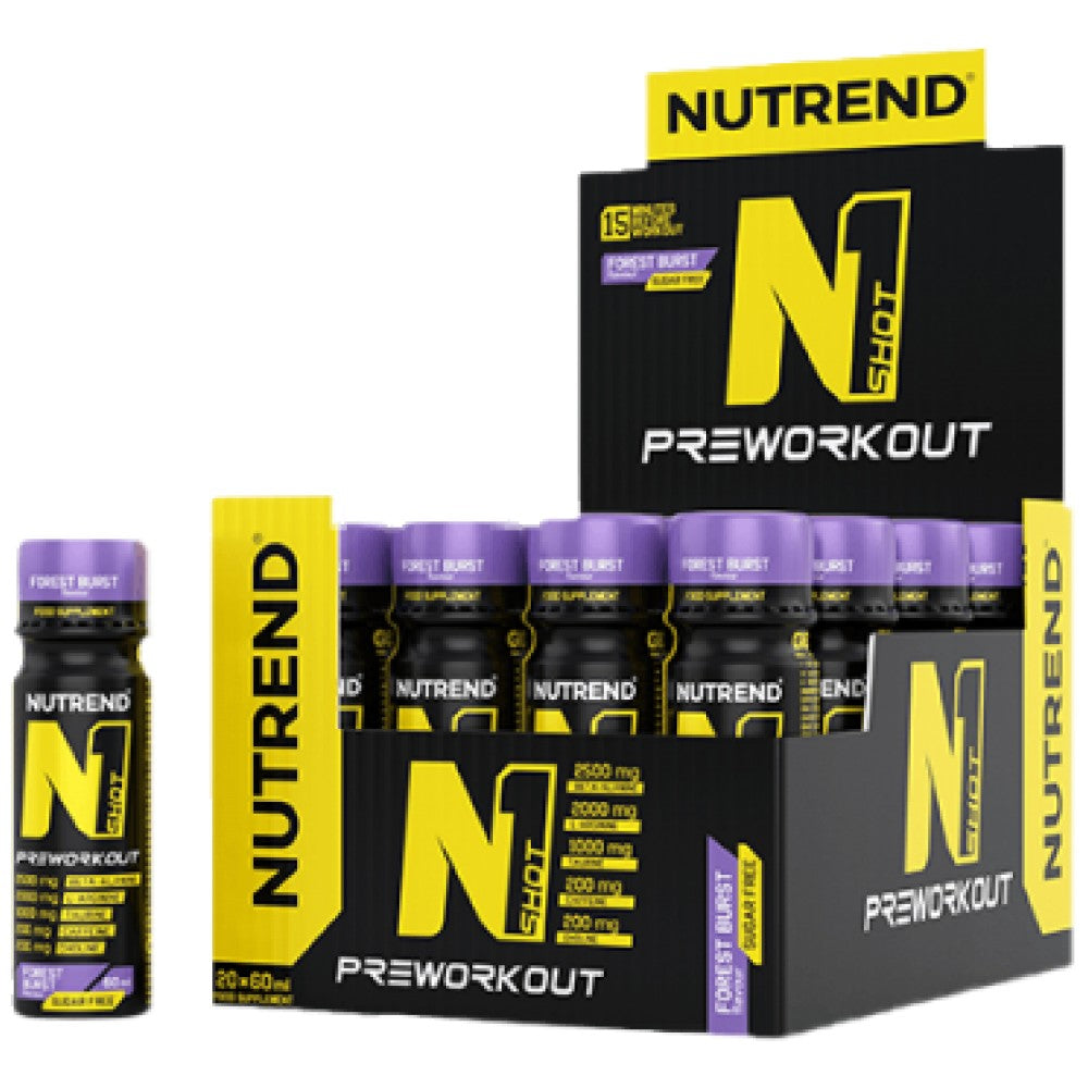 N1 Pre-Workout Shot - 20 x 60 ml