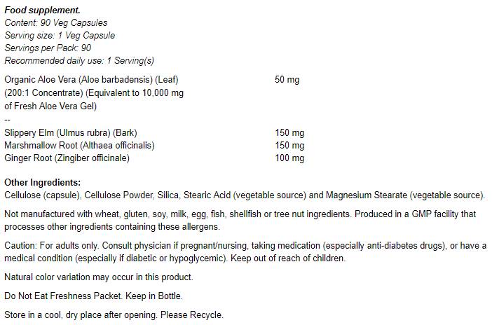 Aloe 10 000 i umirujuće bilje - 90 kapsula