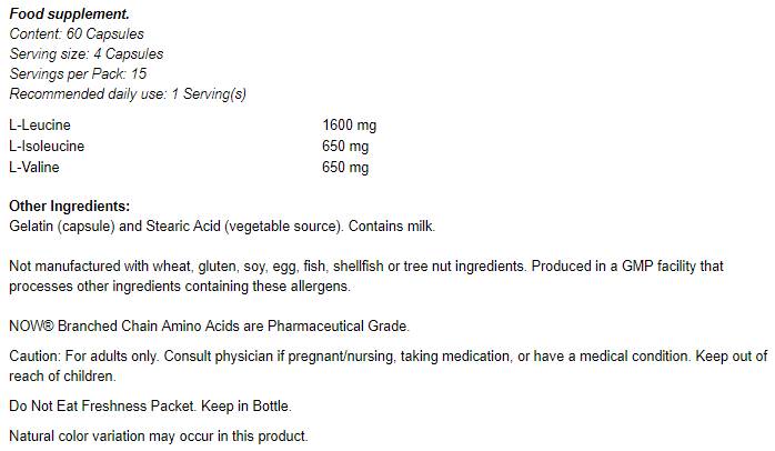 Raznašani lanac aminokiseline / BCAA - 120 kapsula