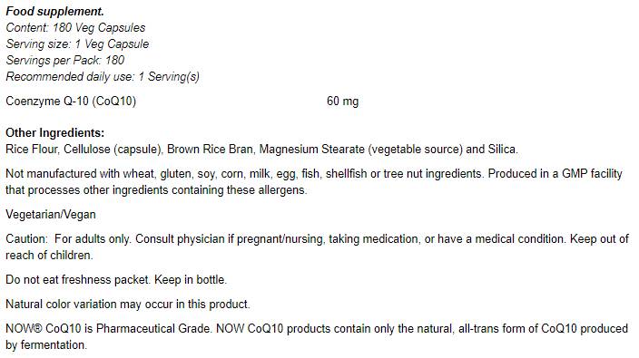 CoQ10 60 mg - 60 kapsula