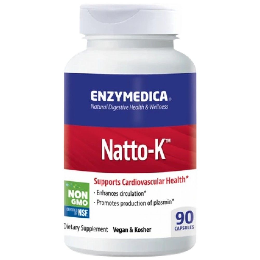 Natto-K | Nattokinaza s bromelainom & Enzimi - 90 kapsula