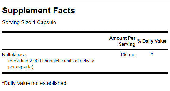 Nattokinase 2000 fibrinolitičkih jedinica 100 mg - 30 kapsula