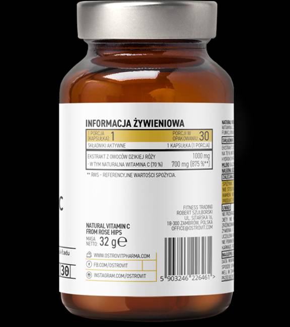 Prirodni vitamin C 1000 mg/od šipka 30 kapsula