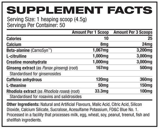 Neurocore Pro Series Pre-Workout - 215 grama