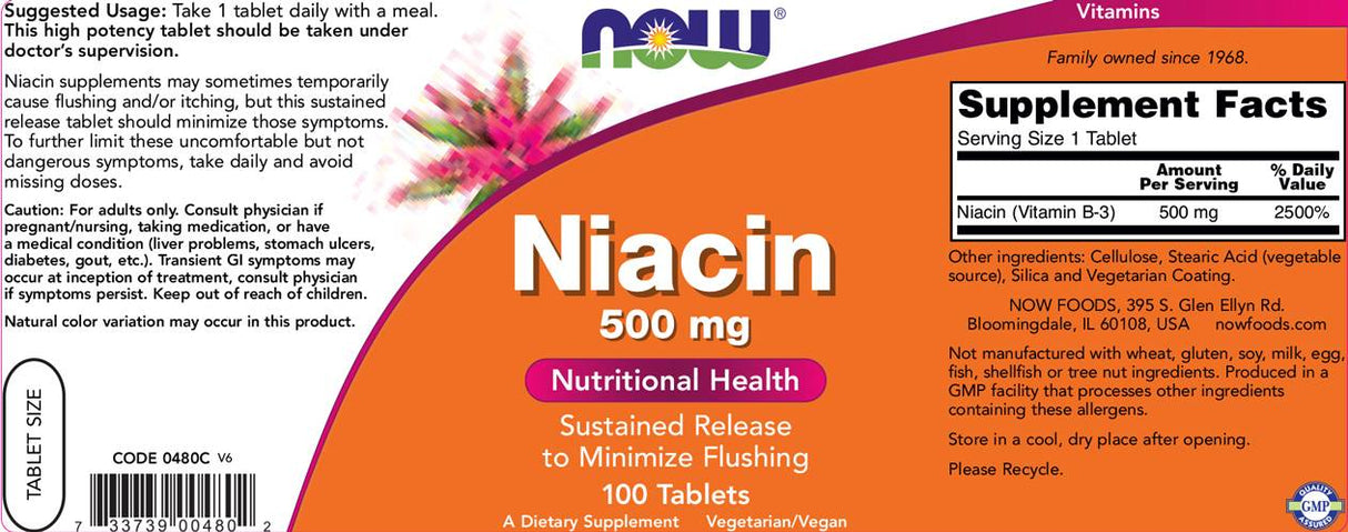 Niacin 500 mg - 250 tableta