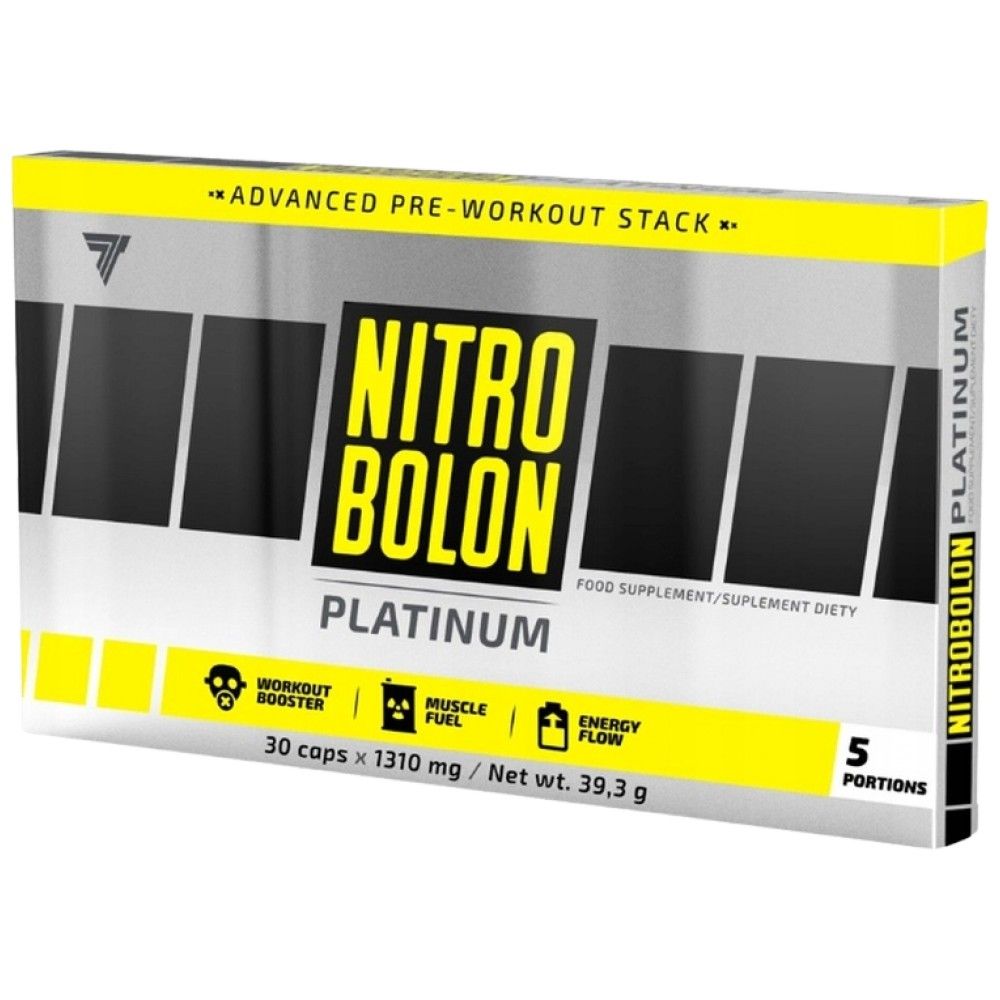 Nitrobolon Platinum Caps | Potpuna formula prije vježbanja - 30 kapsula
