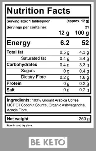No1 Keto Supreme Coffee - 250 grama