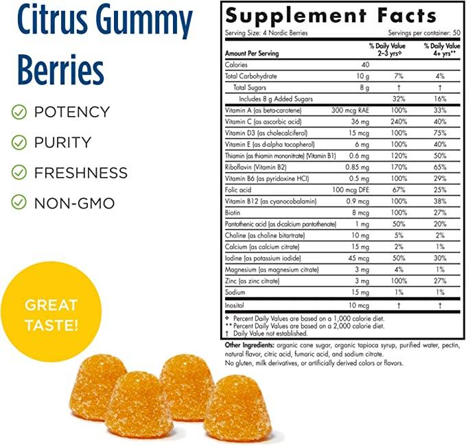 Nordic Berries Multivitamin - 200 guma