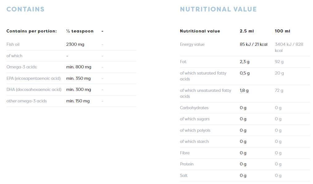Dnevna omega djeca tekućina | Prirodni aromatizirani limun - 250 ml