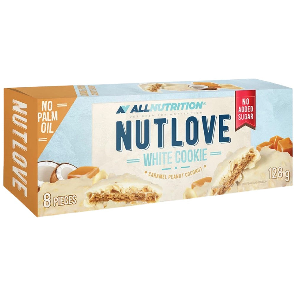 NutLove bijeli kolačić | Karamela, kikiriki & Kokos - 128 grama