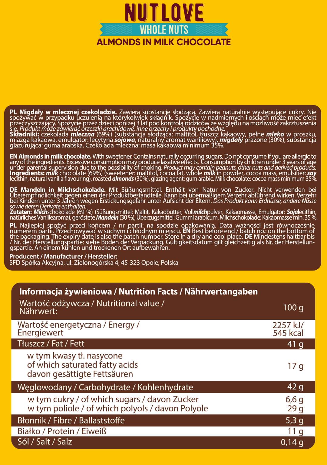 NutLove cijeli orasi od badema | Razni okusi - 300 grama