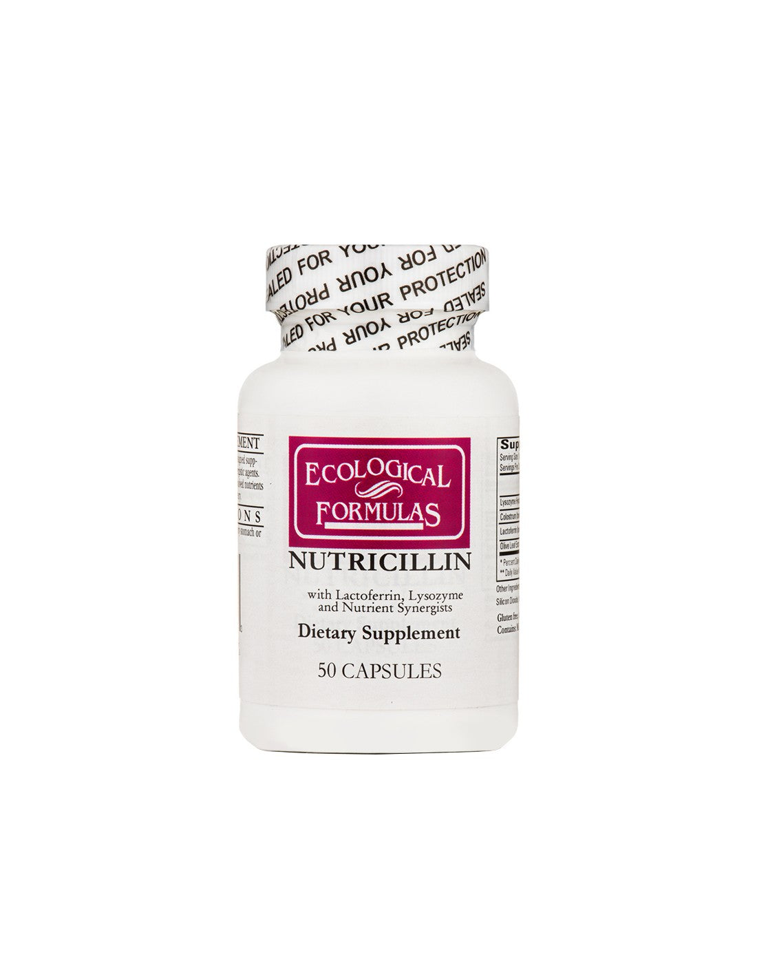 Nutricillin - Nutricillin, 50 kapsula Ekološke formule