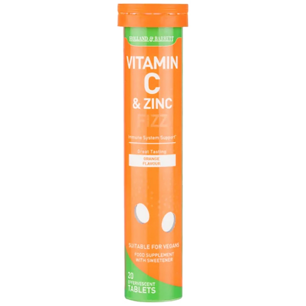 Vitamin C & cink efervescent - 20 topivih tableta