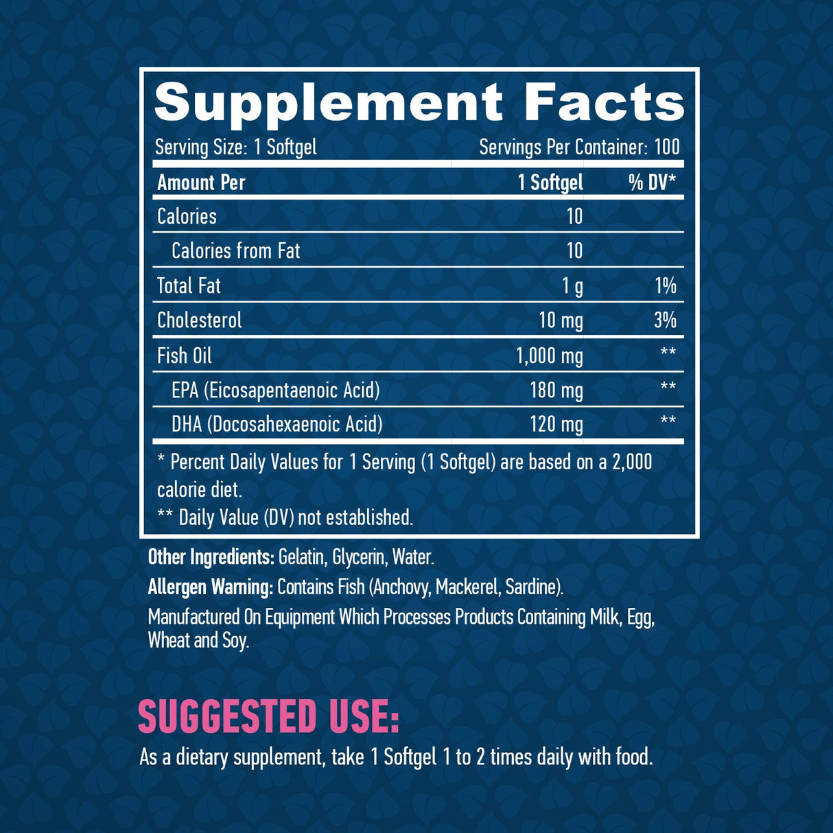 Omega 3 1000 mg./100 mekih gelova