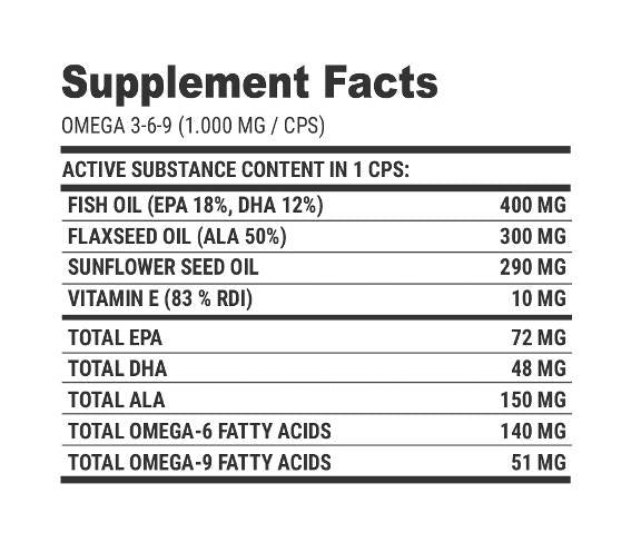 Omega 3-6-9 - 100 kapsula