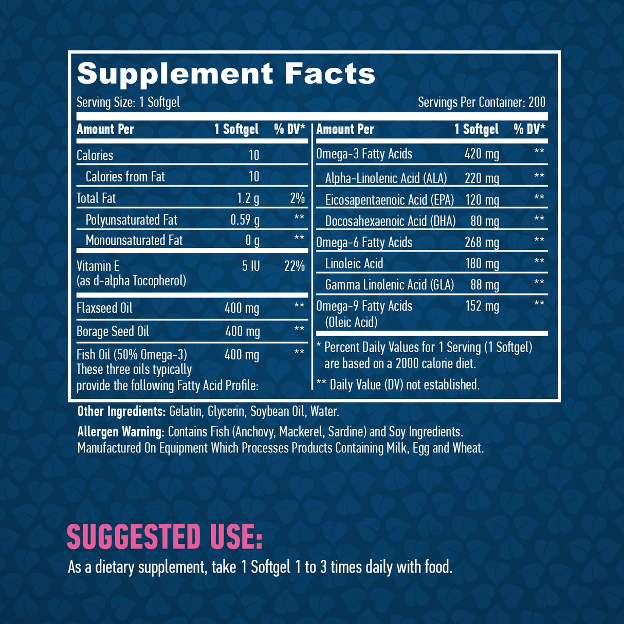 Omega 3-6-9/200 mekih gelova