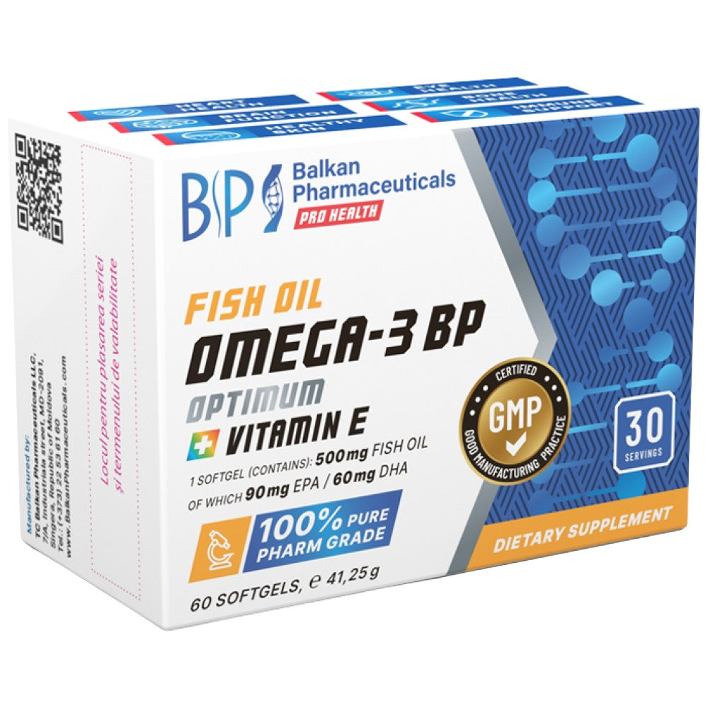 Omega-3 BP Optimum | Sa vitaminom E - 60 gel kapsula
