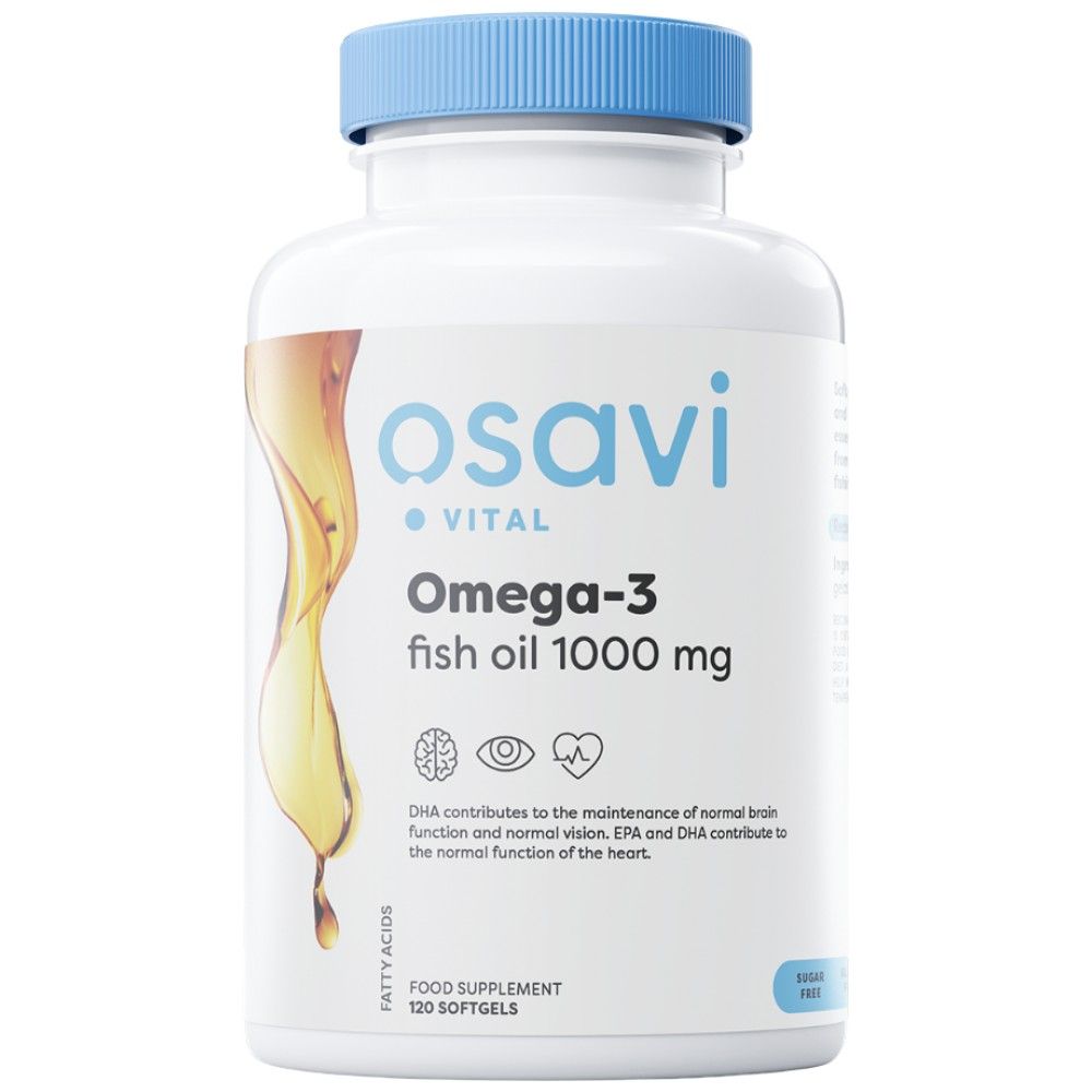 Omega 3 riblje ulje 1000 mg | Molekularno destilirana - 120 gel kapsula