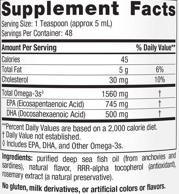 Omega-3 tekućina 1560 mg - 237 ml