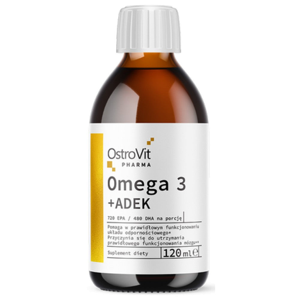 Omega 3 tekućina + ADEK | Vitamin A + D + E + K 120 ml
