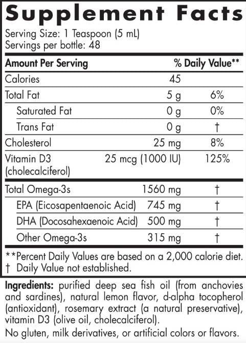 Omega-3D tekućina 1560 mg - 237 ml