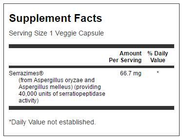 Serrazimi optimalne jačine 40 000 jedinica 66,7 mg 60 kapsula