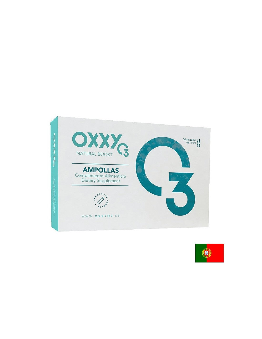 Oxxy O3 – Ozonirana antioksidativna zaštita i cjelovita energija, 30 ampula za piće