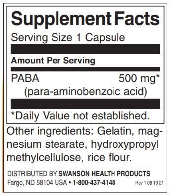 PABA 500 mg - 120 kapsula