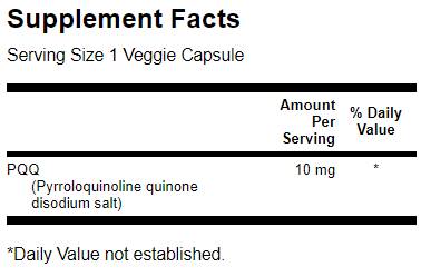 PQQ 10 mg/Pyrroloquinoline Quinone - 30 kapsula