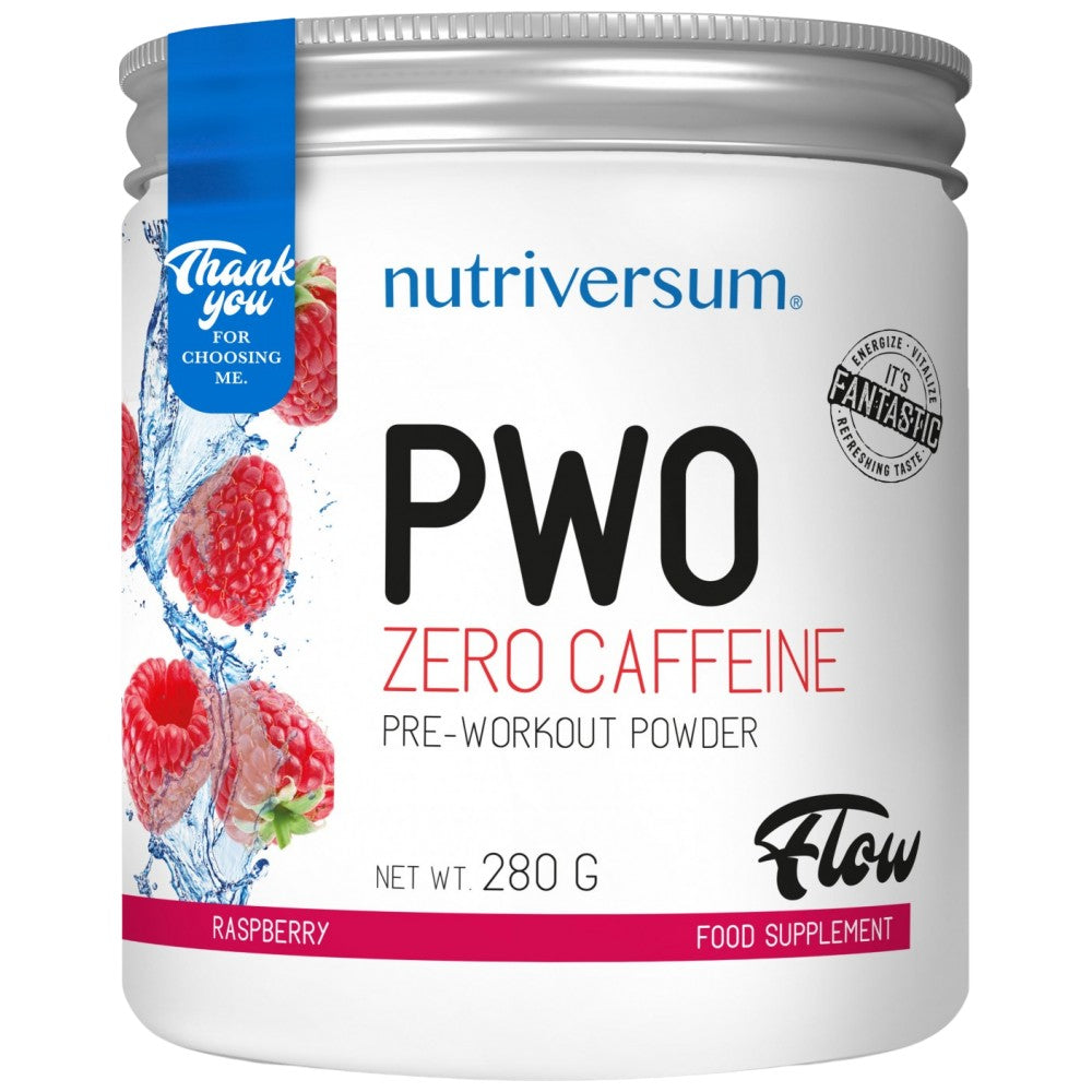 PWO nula kofeina | Puder prije vježbanja bez nadražaja - 280 grama