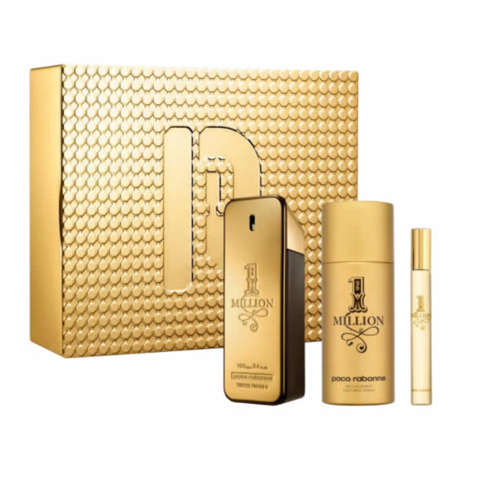 <tc>PACO RABANNE</tc> 1 Million Eau De Toilette Spray 100ml set od 3 komada