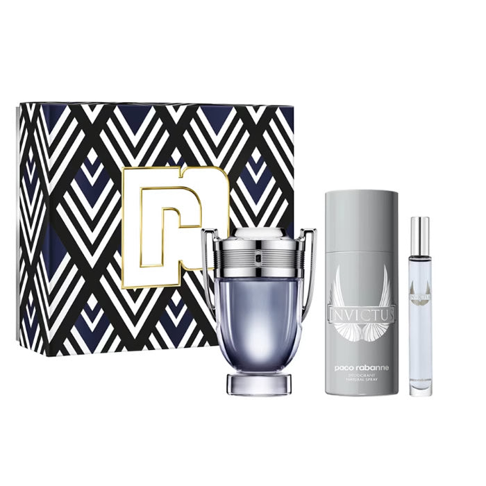 <tc>PACO RABANNE</tc> Invictus toaletna voda u spreju 100 ml set od 3 komada