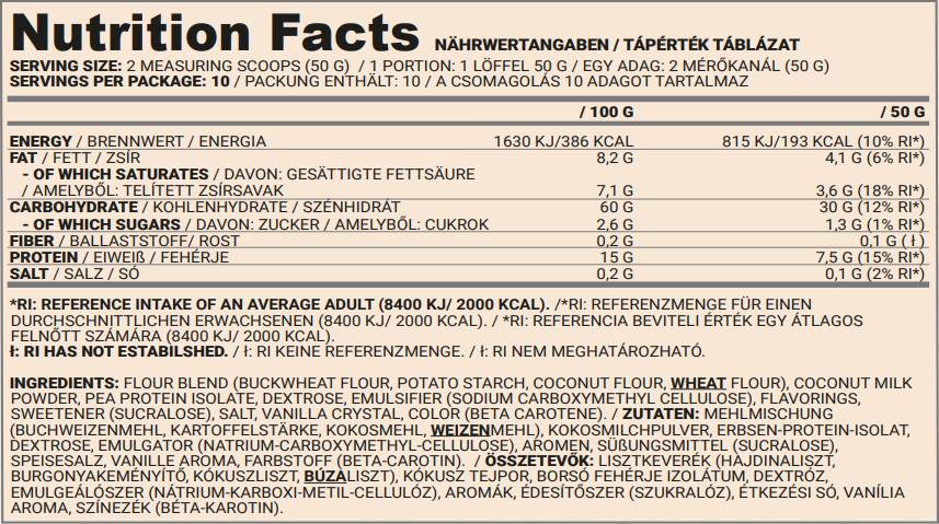 Palačinka | Veganska proteinska smjesa za palačinke - 500 grama