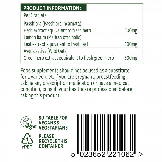 Passiflora Complex (Passiflora Complex) 60 tableta NaturesAid
