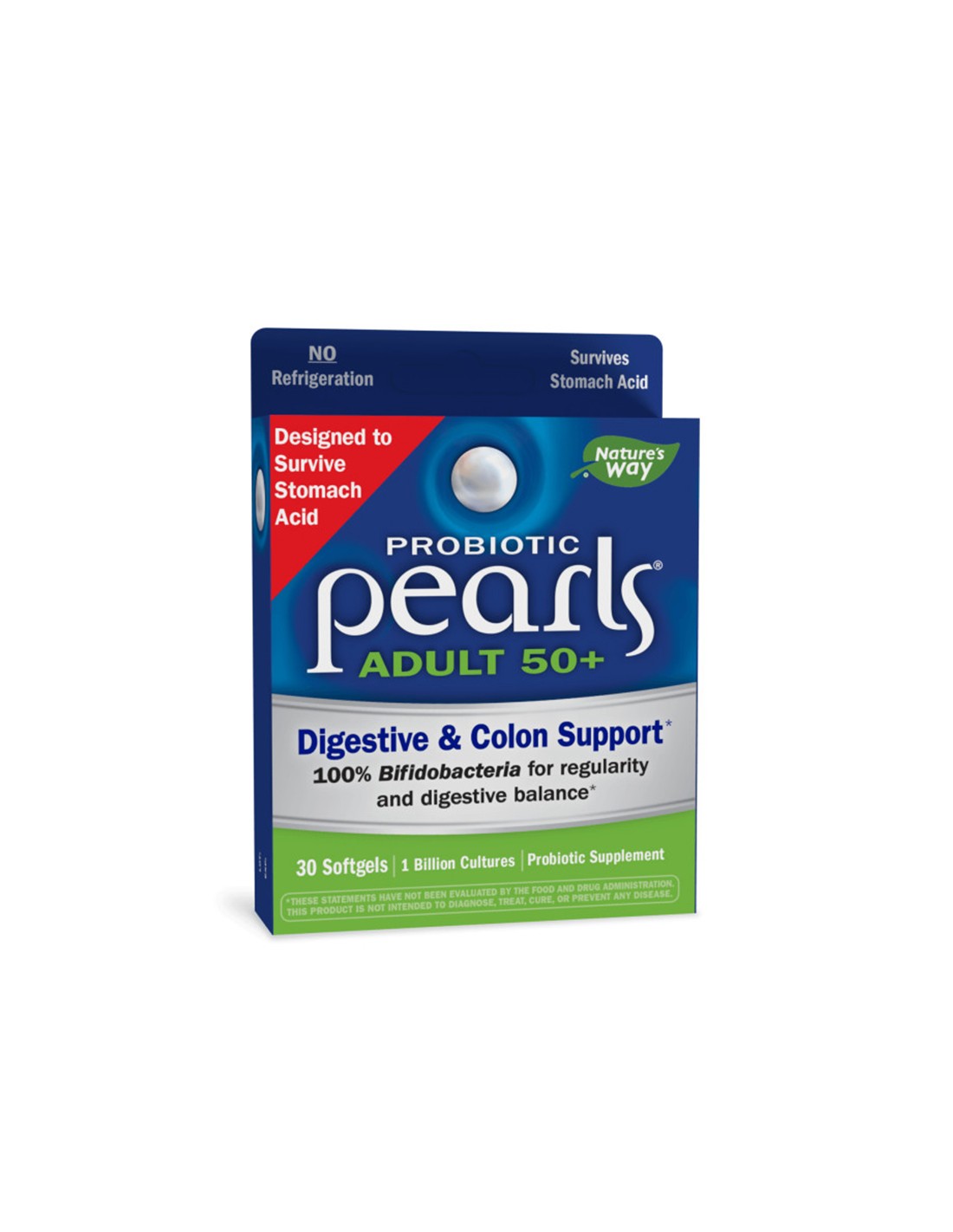 Pearls® Probiotic 50+ Adult - Pearls® probiotik za odrasle 50+, 1 milijarda aktivnih probiotika, 30 mekih kapsula