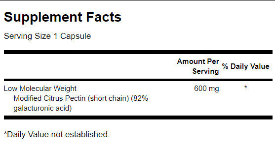 PectiPure modificirani citrusni pektin 600 mg - 60 kapsula