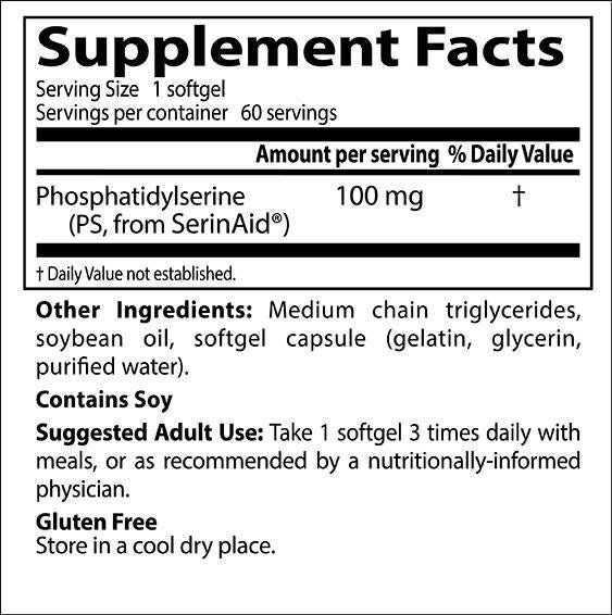 Fosfatidilserin 100 mg | Sa SerinAidom - 120 kapsula