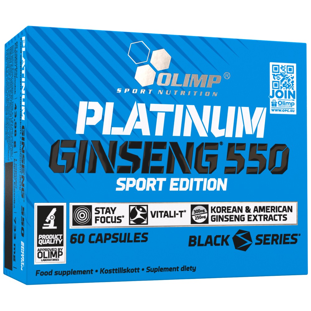 Platinum Ginseng ™ Sport Edition 550 mg - 60 kapsula