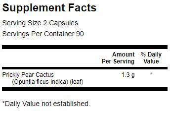 Opuncija Cactus Opuntia 650 mg 180 kapsula