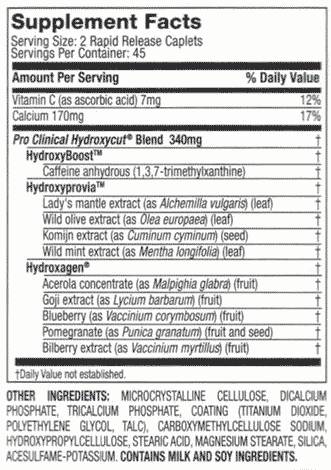 Pro Clinical HYDROXYCUT Lose Weight 50% Bonus 90 kapsula
