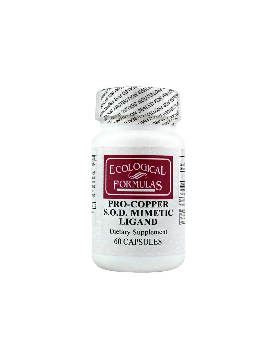 Pro-Copper SOD Mimetic Ligand, 60 kapsula Ekološke formule