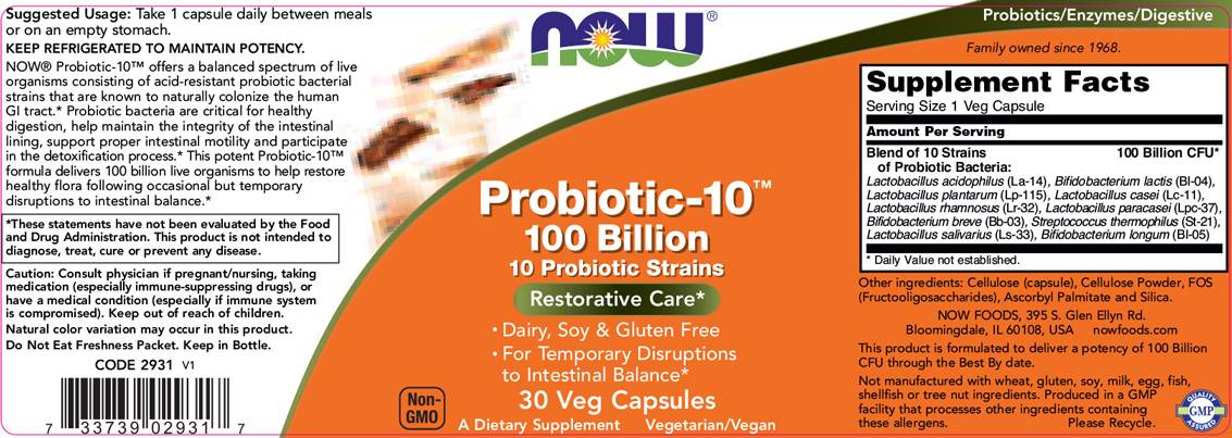 Probiotik-10 100 milijardi - 60 kapsula